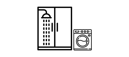 Austausch Badewanne gegen Walk-in-Dusche inkl. Waschmaschinenplatz